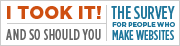 I Took The 2008 Survey I Took the 2008 Survey